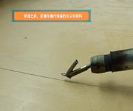 弹性地板施工流程（四）地板铺装