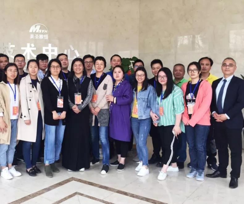 欧陆总经理携全体员工到上海美圣雅恒参观学习